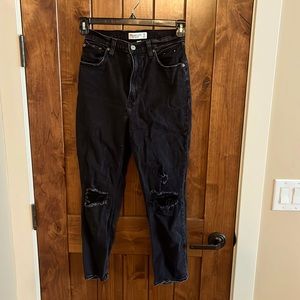 Abercrombie the ankle straight ultra high rise